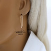 Rose gold earring #68041