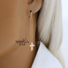 Rose gold earring #68048