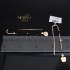 Rose gold earring #68051
