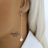 Rose gold earring #68051