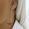 Rose gold earring #68058