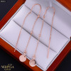 Rose gold earring #68051