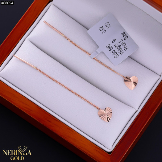 Rose gold children earrings #68054