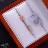 Rose gold stud earrings #68063