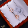 Rose gold stud earrings #68066