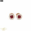 Rose gold gemstone earrings  #68083
