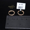 Rose gold hoop earrings #68219