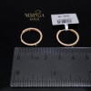 Rose gold hoop earrings #68220