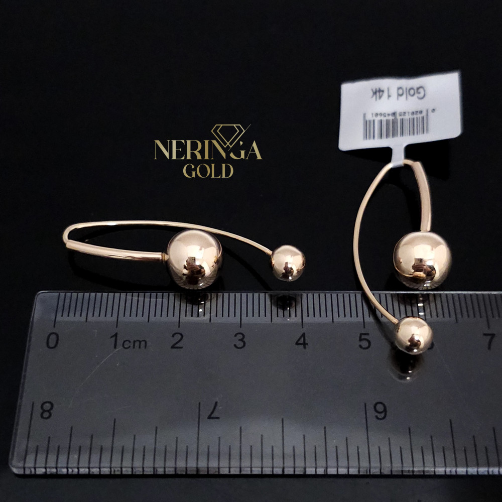 Rose gold earring #68282