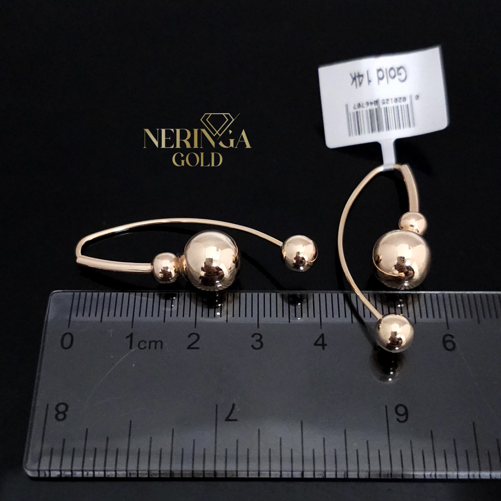 Rose gold earring #68280