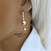 Rose gold earring #68280