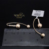 White rose gold earring #68283