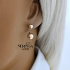 Rose gold earring #68284