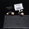 Rose gold earring #68286