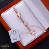 White rose gold earring #68283