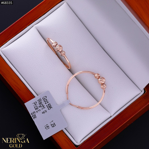 Rose gold hoop earrings #68335