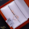 Rose gold hoop earrings #68339