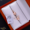 Rose gold earring #68356
