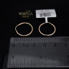 Rose gold hoop earrings #68327