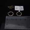 Rose gold hoop earrings #68321