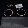 Rose gold hoop earrings #68341