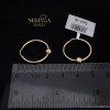 Rose gold hoop earrings #68340