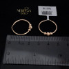 Rose gold hoop earrings #68335