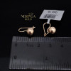 Rose gold earring #68356