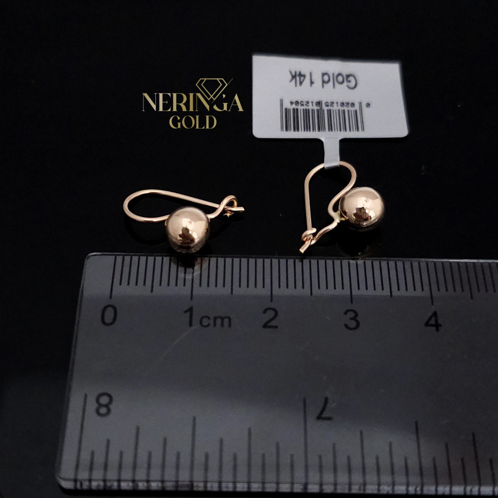 Rose gold earring #68355