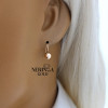 Rose gold earring #68355