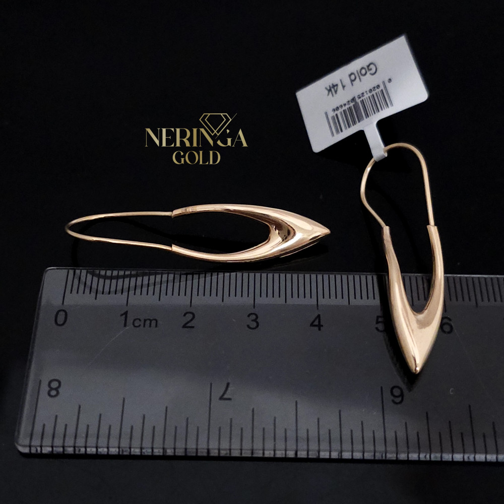 Rose gold earring #68361