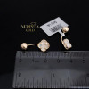 Rose gold earring #68534