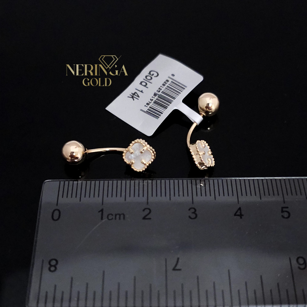 Rose gold earring #68532