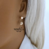 Rose gold earring #68531