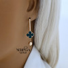 Rose gold earring #68529