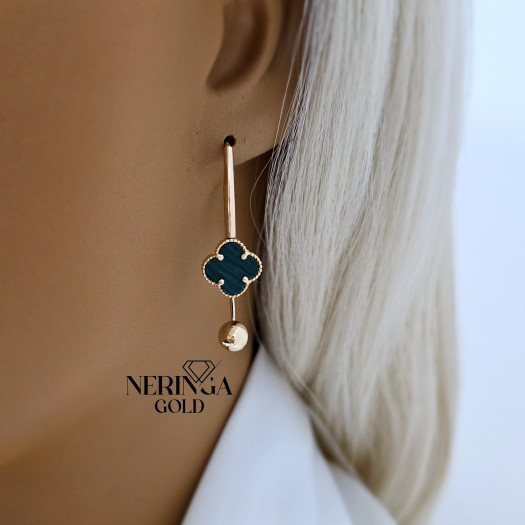 Rose gold earring #68529