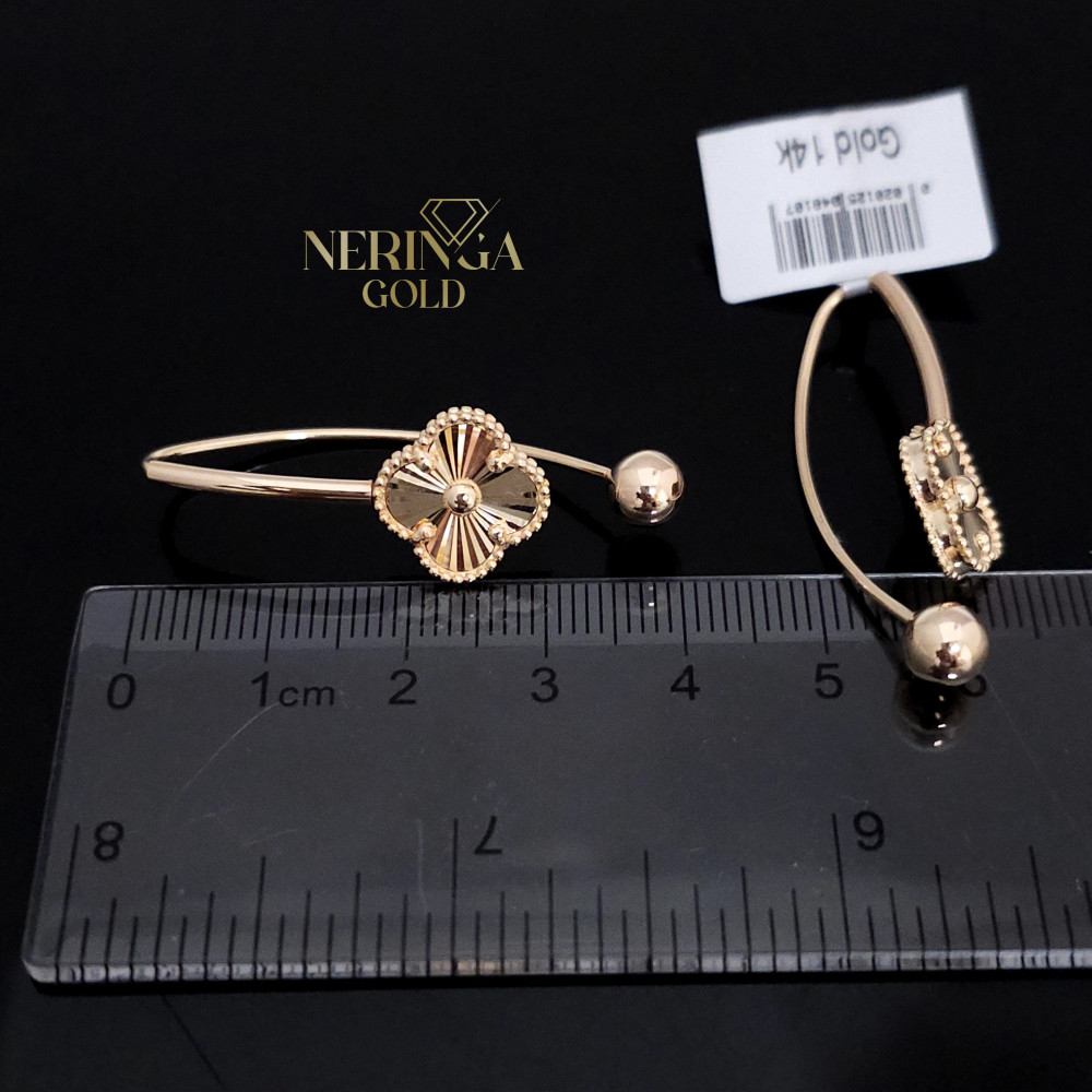 Rose gold earring #68528