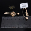 Rose gold earring #68528