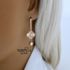 Rose gold earring #68528