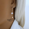 Rose gold earring #68526