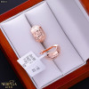 Rose gold english lock earrings #68610