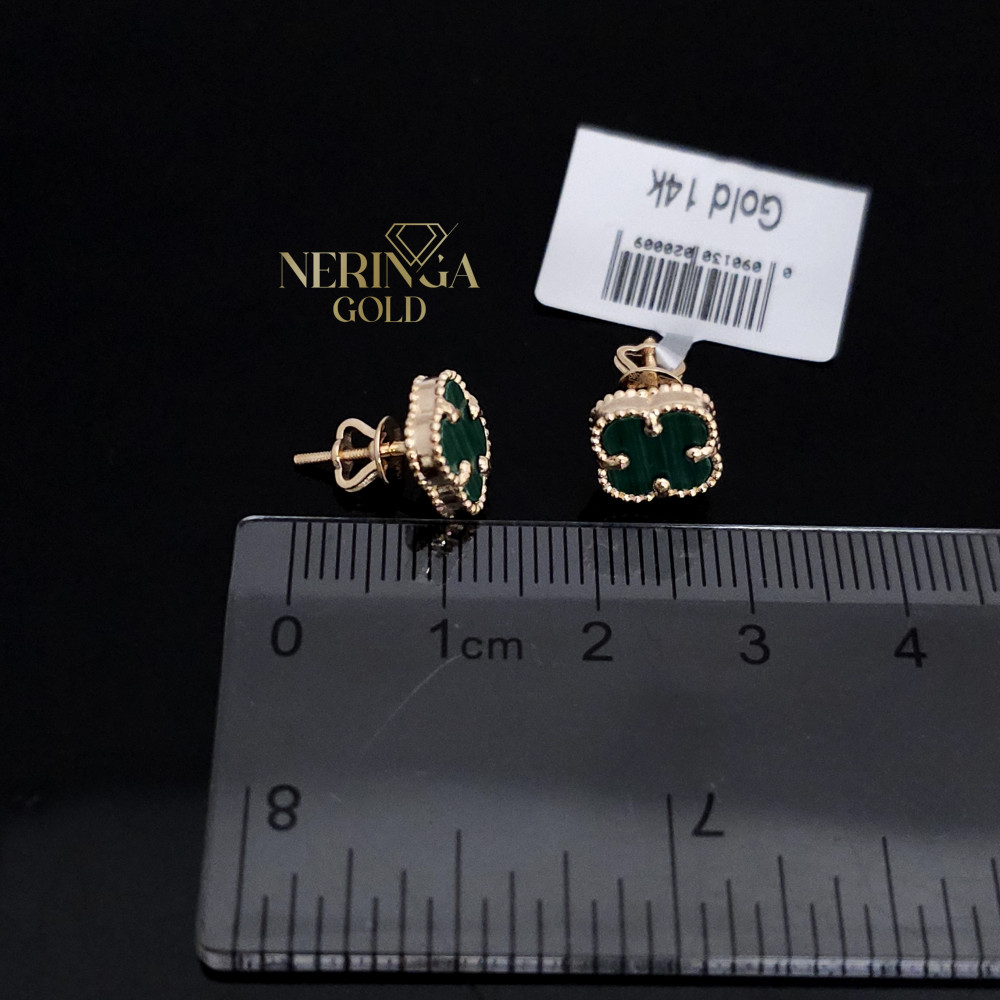 Rose gold stud earrings #68584