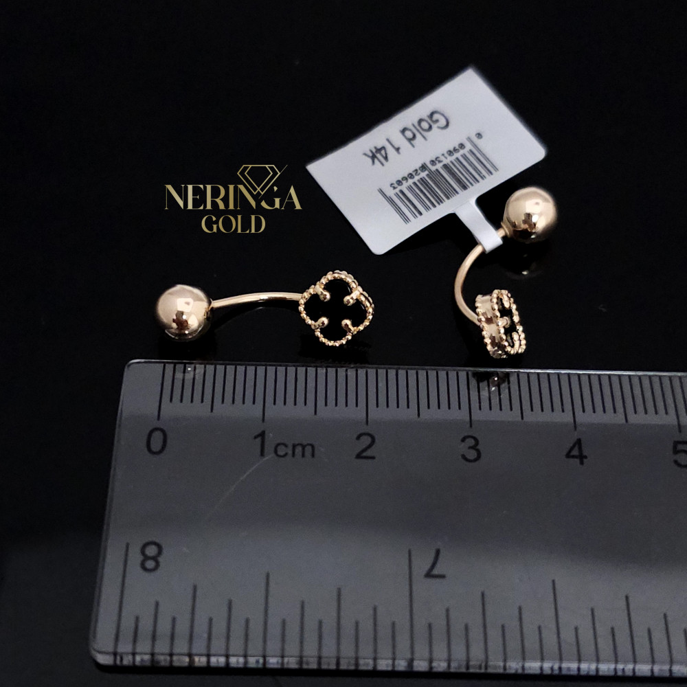 Rose gold earring #68587