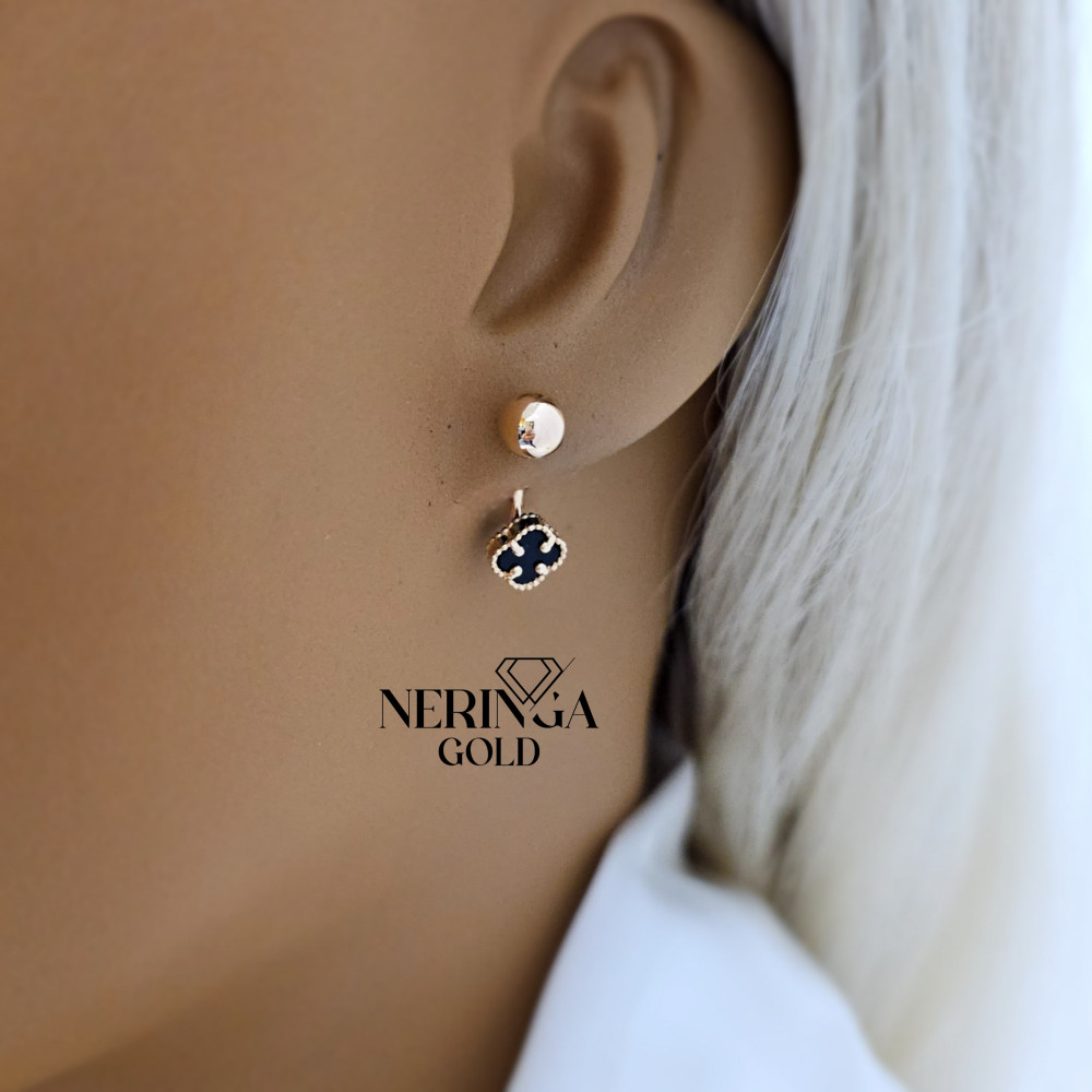 Rose gold earring #68587