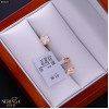 Rose gold stud earrings #68585