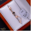 Rose gold earring #68587