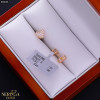 Rose gold stud earrings #68668