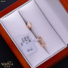 Rose gold stud earrings #68669