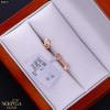 Rose gold stud earrings #68672
