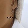 Rose gold earring #68703